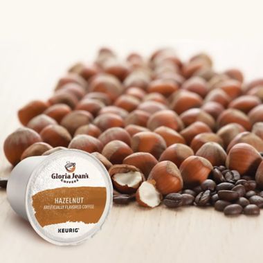 Gloria Jean&#39;s&reg; Hazelnut Flavored Coffee Keurig&reg; K-Cup&reg; Pods 48-Count. View a larger version of this product image.