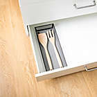 Alternate image 1 for Squared Away&trade; 6-Inch x 15-Inch Mesh Drawer Organizer in Tuxedo