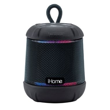 iHome&reg; PlayTough L Wireless Bluetooth&reg; Waterproof Speaker in Black. View a larger version of this product image.