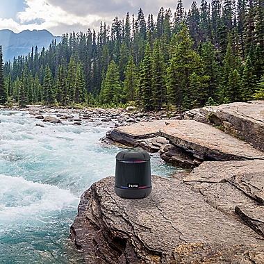 iHome&reg; PlayTough L Wireless Bluetooth&reg; Waterproof Speaker in Black. View a larger version of this product image.