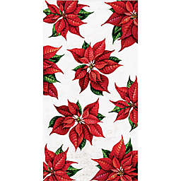 Bee & Willow™ 20-Count Holiday Poinsettia All Over Guest Towels
