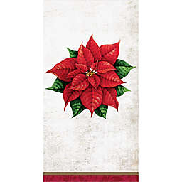 Bee & Willow™ 20-Count Holiday Single Poinsettia Guest Towels