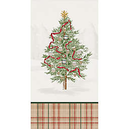 Bee & Willow™ 20-Count Christmas Tree Plaid Border Paper Guest Towels