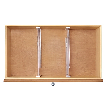Squared Away&trade; 13.25-Inch x 4-Inch Deep Expandable Drawer Dividers (Set of 2). View a larger version of this product image.