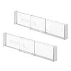 Alternate image 3 for Squared Away&trade; 13.25-Inch x 4-Inch Deep Expandable Drawer Dividers (Set of 2)
