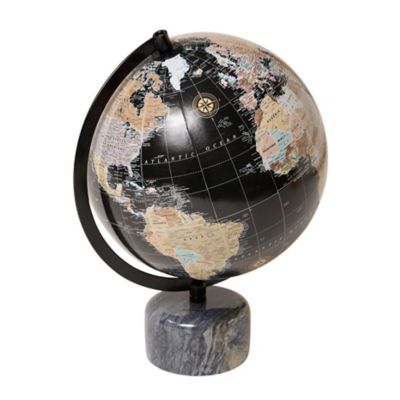 Eccolo Desk Globe in Black with Marble Base image