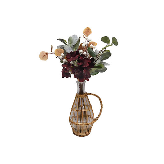 Alternate image 1 for Bee & Willow™ Faux Harvest Floral Tabletop Arrangement with Wicker Vase