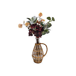 Bee & Willow™ Faux Harvest Floral Tabletop Arrangement with Wicker Vase