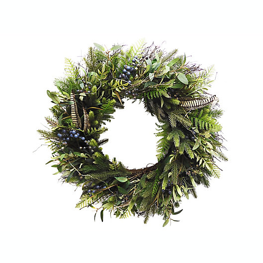 Alternate image 1 for Bee & Willow™ 30-Inch Faux Pine Wreath