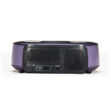 iHome&reg; TimeBoost Glow Alarm Clock in Black with Qi Wireless Charging and USB Port. View a larger version of this product image.