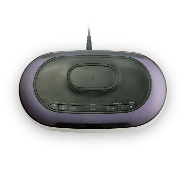 iHome&reg; TimeBoost Glow Alarm Clock in Black with Qi Wireless Charging and USB Port. View a larger version of this product image.