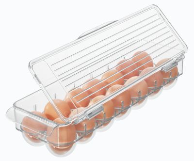 Squared Away&trade; Plastic Egg Bin with Lid