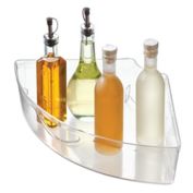 Squared Away&trade; Clear Lazy Susan Cabinet Bin