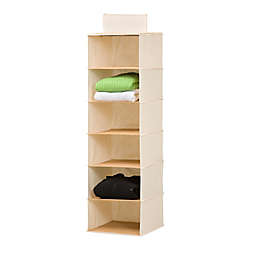 Honey-Can-Do® 6-Shelf Hanging Closet Organizer in Natural