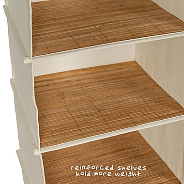 Honey-Can-Do&reg; 6-Shelf Hanging Closet Organizer in Natural. View a larger version of this product image.