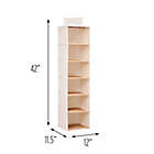 Alternate image 2 for Honey-Can-Do&reg; 6-Shelf Hanging Closet Organizer in Natural