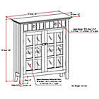 Alternate image 2 for Simpli Home Connaught Solid Wood Entryway Storage Cabinet in Farmhouse Grey