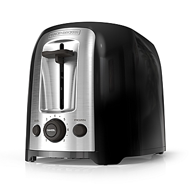 Black &amp; Decker&trade; 2 -Slice Toaster in Black. View a larger version of this product image.