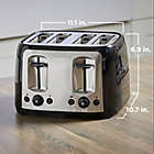 Alternate image 2 for Black &amp; Decker&trade; 4-Slice Toaster in Black