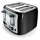 Alternate image 1 for Black &amp; Decker&trade; 4-Slice Toaster in Black