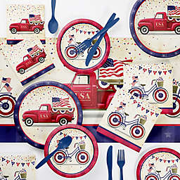 Creative Carvings™ 219-Piece Patriotic Parade Deluxe Party Supplies Kit