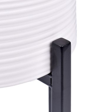 222 Fifth Ridge 20-Inch Tall Ceramic Indoor Planter in White. View a larger version of this product image.