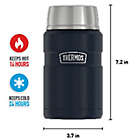 Alternate image 1 for Thermos&reg; 24 oz. Vacuum-Insulated King Food Jar in Matte Blue