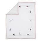 Alternate image 1 for Lambs &amp; Ivy&reg; Linen Safari 4-Piece Crib Bedding Set in White