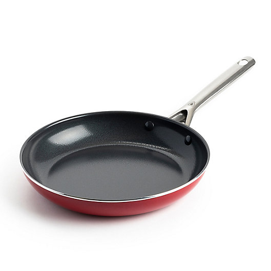 30 Cm Stainless Steel Non Stick Frying Pan Round Frypan Cooking Red 20 Cm 