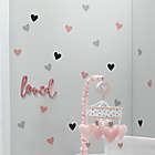 Alternate image 11 for Lambs &amp; Ivy&reg; Heart To Heart 4-Piece Crib Bedding Set in Pink/White