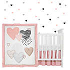 Alternate image 2 for Lambs &amp; Ivy&reg; Heart To Heart 4-Piece Crib Bedding Set in Pink/White