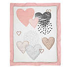 Alternate image 4 for Lambs &amp; Ivy&reg; Heart To Heart 4-Piece Crib Bedding Set in Pink/White