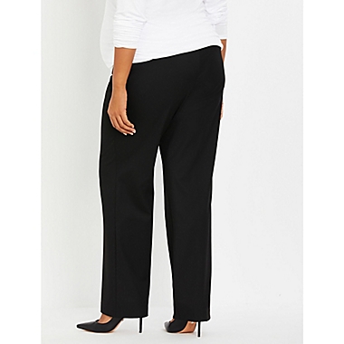 Motherhood Maternity&reg; 1X Suiting Straight Leg Maternity Pant in Black. View a larger version of this product image.