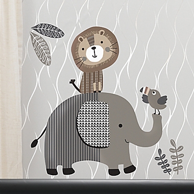 Lambs &amp; Ivy&reg; Urban Jungle Crib Bedding Collection in Grey/White. View a larger version of this product image.