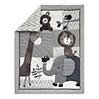 Alternate image 2 for Lambs &amp; Ivy&reg; Urban Jungle 4-Piece Crib Bedding Set in Grey/White