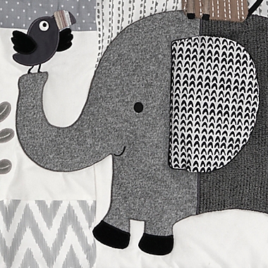 Lambs &amp; Ivy&reg; Urban Jungle 4-Piece Crib Bedding Set in Grey/White. View a larger version of this product image.