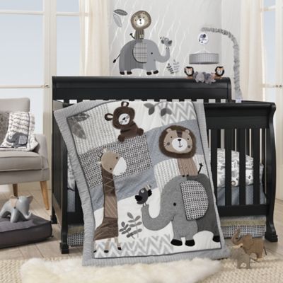 Carter's Zoo Collection 10 Pc Includes Lamp, Liner & Blanket Crib Bedding Set 