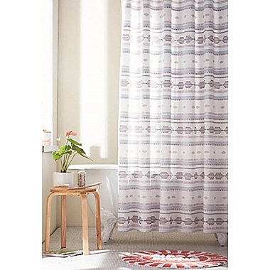 Wild Sage&trade; Chloe Clip Jacquard Multicolor Shower Curtain. View a larger version of this product image.