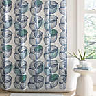 Alternate image 0 for Simply Essential&trade; Vertical Leaves 72-Inch x 86-Inch PEVA Shower Curtain in Blue