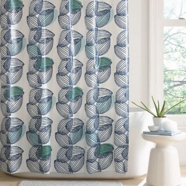 Simply Essential&trade; Vertical Leaves PEVA Shower Curtain. View a larger version of this product image.