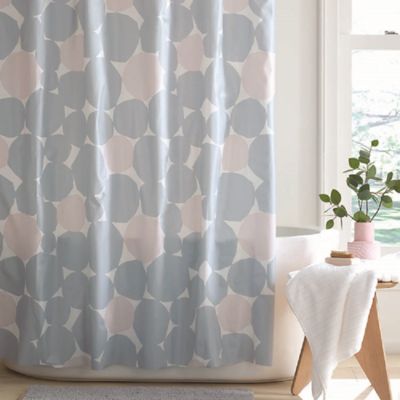 Abstract Dot Peva Shower Curtain, Kmart Shower Curtain Rings