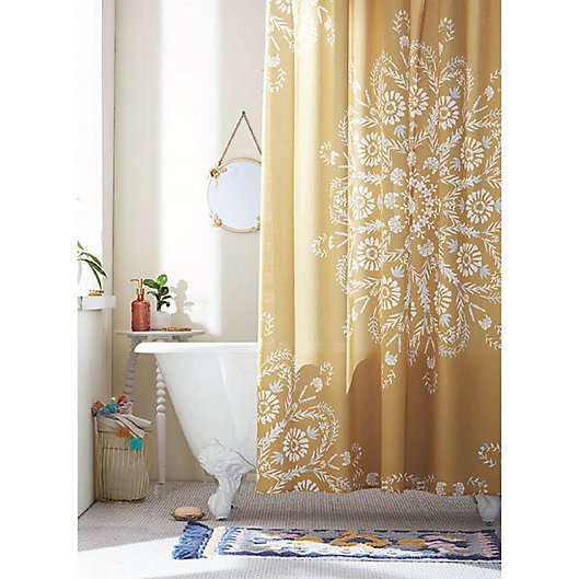 Lucia Fl Medallion Shower Curtain, Moda Cabana Shower Curtain