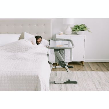 Baby Delight&reg; Beside Me&trade; Dreamer Bassinet &amp; Bedside Sleeper in Charcoal Tweed. View a larger version of this product image.