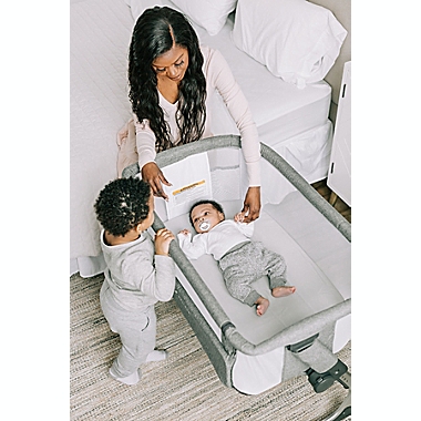 Baby Delight&reg; Beside Me&trade; Dreamer Bassinet &amp; Bedside Sleeper in Charcoal Tweed. View a larger version of this product image.