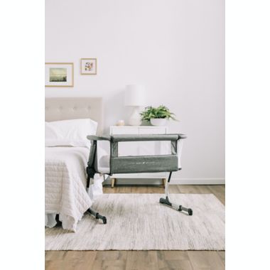 Baby Delight&reg; Beside Me&trade; Dreamer Bassinet &amp; Bedside Sleeper in Charcoal Tweed. View a larger version of this product image.