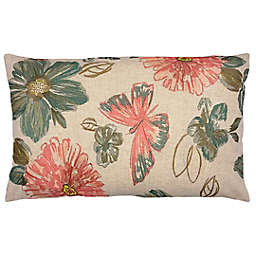 Mod Lifestyles Spring Butterfly Oblong Throw Pillow