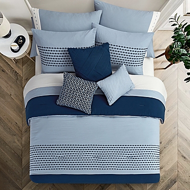 Radison 12-Piece Queen Comforter Set in Blue. View a larger version of this product image.