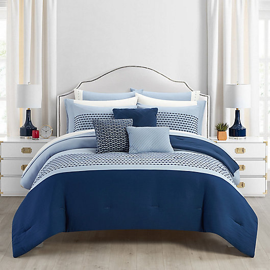 Alternate image 1 for Radison 12-Piece Comforter Set in Blue
