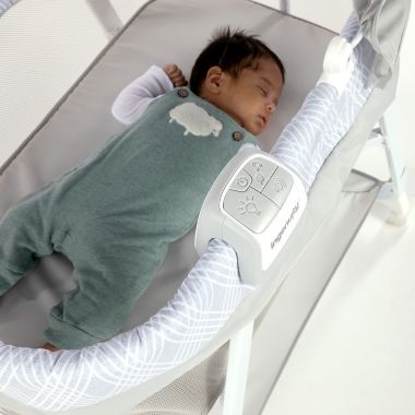 Ingenuity&trade; Lullanight Soothing Bassinet in Grey. View a larger version of this product image.