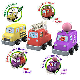 CoComelon 4-Piece Musical Vehicle Interactive Toy Set